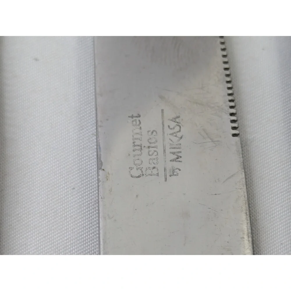 Mikasa‎ Gourmet Basics Satin Butter Knives Lot of 6 Knife